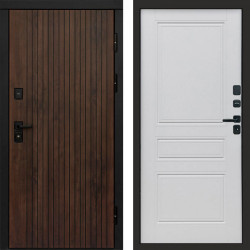 Входная дверь Termo-Door Твист Ультра - Классика белый матовый