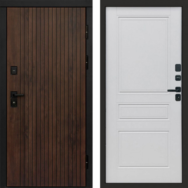 Входная дверь Termo-Door Твист Ультра - Классика белый матовый