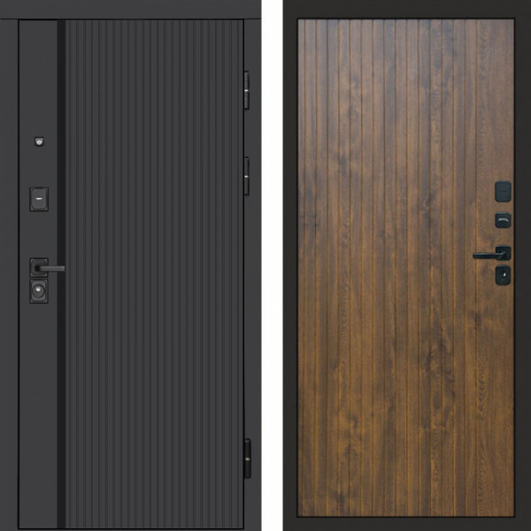 Входная дверь Termo-Door Урбан Black - Flat Дуб