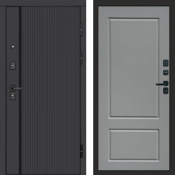 Входная дверь Termo-Door Урбан Black - Марсель Grey софт