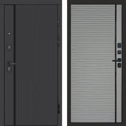 Входная дверь Termo-Door Урбан Black - Porte Grey софт