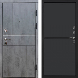 Входная дверь Termo-Door Вертикаль Бетон Темный - Нео Графит