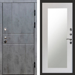 Входная дверь Termo-Door Вертикаль Бетон Темный - Зеркало Триумф лиственница