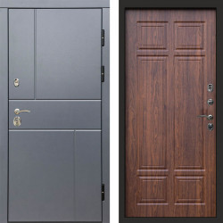 Входная дверь Termo-Door Вертикаль Grey - Без серии Орех премиум
