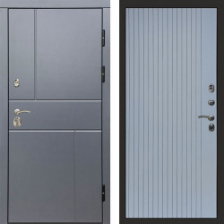 Входная дверь Termo-Door Вертикаль Grey - Flat Grey софт