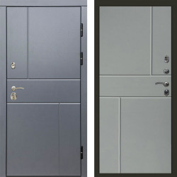Входная дверь Termo-Door Вертикаль Grey - Горизонт Grey софт
