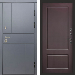 Входная дверь Termo-Door Вертикаль Grey - Марсель Шоколад