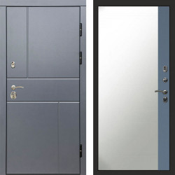 Входная дверь Termo-Door Вертикаль Grey - Зеркало Фацет Grey софт