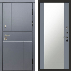 Входная дверь Termo-Door Вертикаль Grey - Зеркало Grey Софт