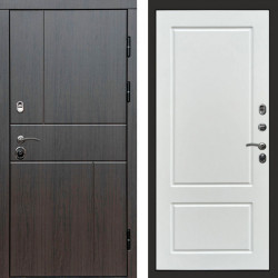Входная дверь Termo-Door Вертикаль Венге - Марсель Белый софт