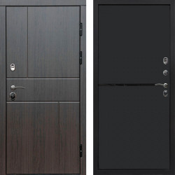 Входная дверь Termo-Door Вертикаль Венге - Нео Black