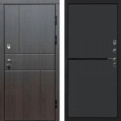 Входная дверь Termo-Door Вертикаль Венге - Нео Графит