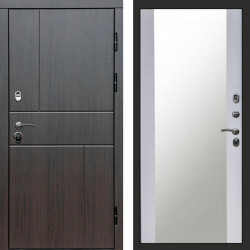 Входная дверь Termo-Door Вертикаль Венге - Зеркало белый софт
