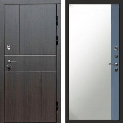 Входная дверь Termo-Door Вертикаль Венге - Зеркало Фацет Grey софт