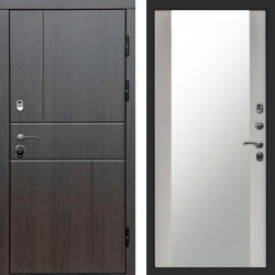 Входная дверь Termo-Door Вертикаль Венге - Зеркало лиственница