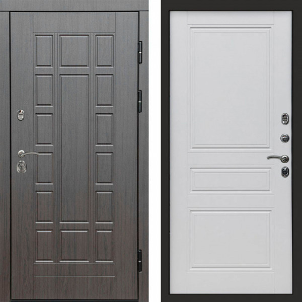 Входная дверь Termo-Door Виргиния Венге - Классика белый матовый