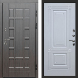Входная дверь Termo-Door Виргиния Венге - Мадрид Белый софт