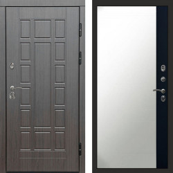 Входная дверь Termo-Door Виргиния Венге - Зеркало Фацет Черный кварц