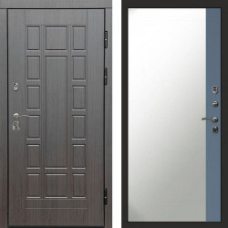 Входная дверь Termo-Door Виргиния Венге - Зеркало Фацет Grey софт