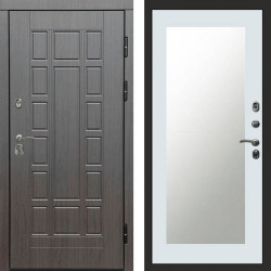 Входная дверь Termo-Door Виргиния Венге - Зеркало Триумф Белый софт