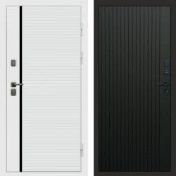 Входная дверь Termo-Door White Line - Flat Черный кварц