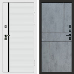 Входная дверь Termo-Door White Line - Горизонт бетон темный
