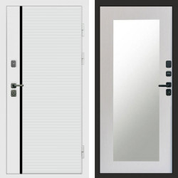 Входная дверь Termo-Door White Line - Зеркало Триумф лиственница