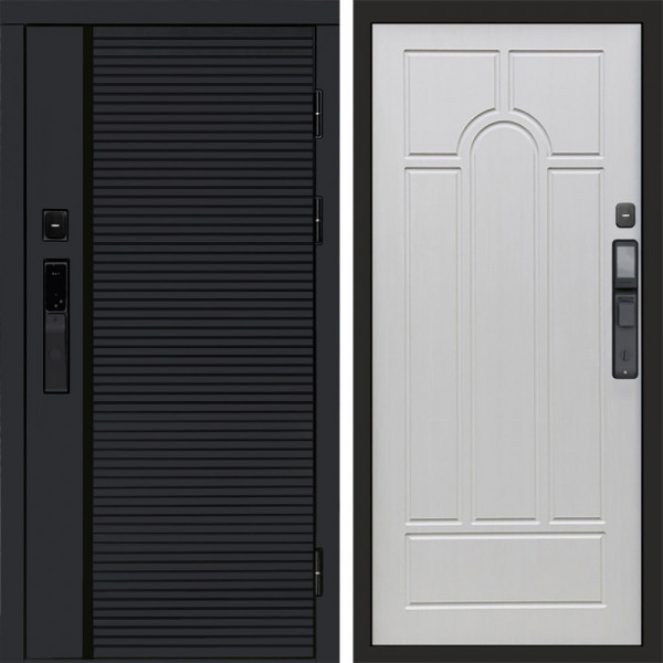 Входная дверь Termo-Door Смарт Black Line - Арка лиственница