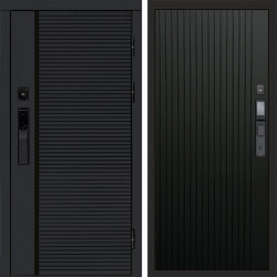 Входная дверь Termo-Door Смарт Black Line - Flat Черный кварц