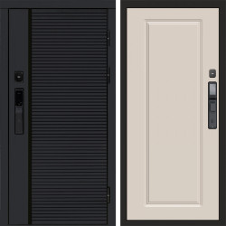 Входная дверь Termo-Door Смарт Black Line - Гранд Слоновая кость