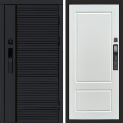 Входная дверь Termo-Door Смарт Black Line - Марсель Белый софт