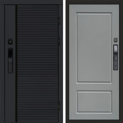Входная дверь Termo-Door Смарт Black Line - Марсель Grey софт