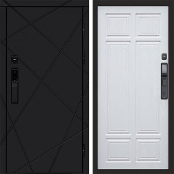 Входная дверь Termo-Door Смарт Лучи Black - Без серии Лиственница премиум
