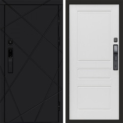Входная дверь Termo-Door Смарт Лучи Black - Классика лиственница