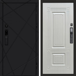 Входная дверь Termo-Door Смарт Лучи Black - Мадрид Лиственница