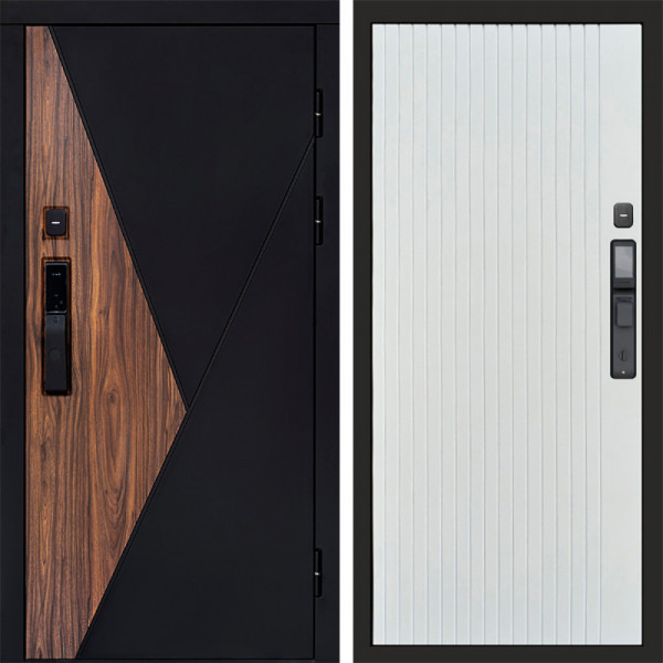 Входная дверь Termo-Door Смарт Матрикс - Flat Белый софт