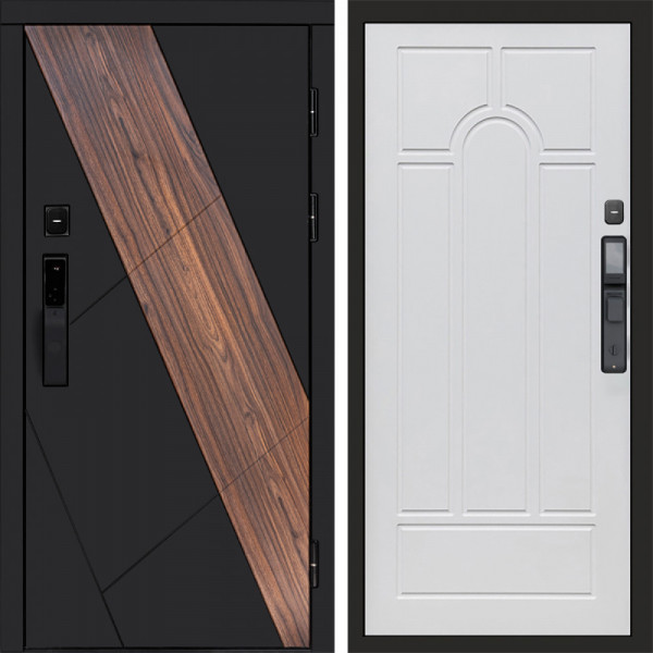 Входная дверь Termo-Door Смарт Нова - Арка белое дерево