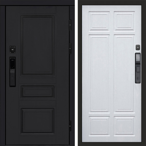Входная дверь Termo-Door Смарт Орегон Black - Без серии Лиственница премиум