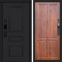 Входная дверь Termo-Door Смарт Орегон Black - Без серии Орех стандарт