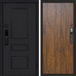 Входная дверь Termo-Door Смарт Орегон Black - Flat Дуб