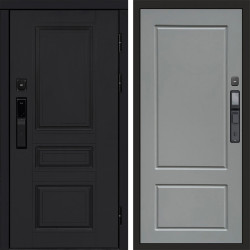 Входная дверь Termo-Door Смарт Орегон Black - Марсель Grey софт