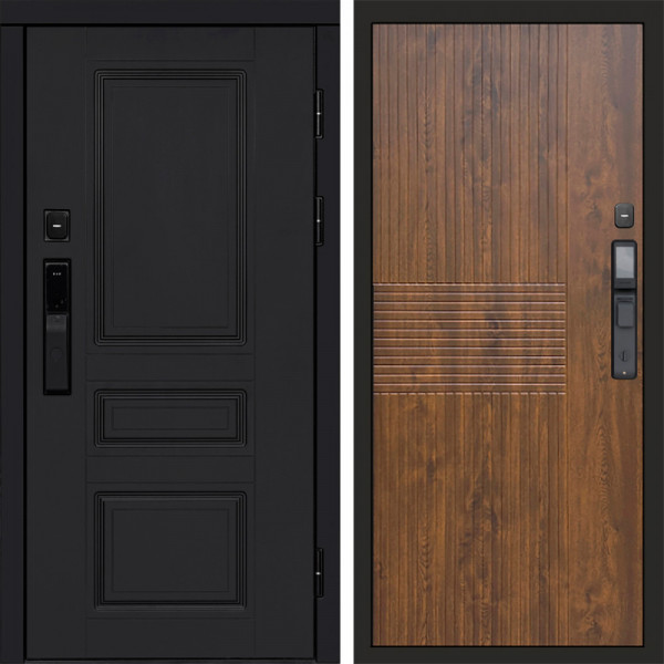 Входная дверь Termo-Door Смарт Орегон Black - Мастино Дуб