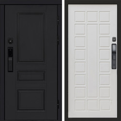 Входная дверь Termo-Door Смарт Орегон Black - Престиж бежевый матовый