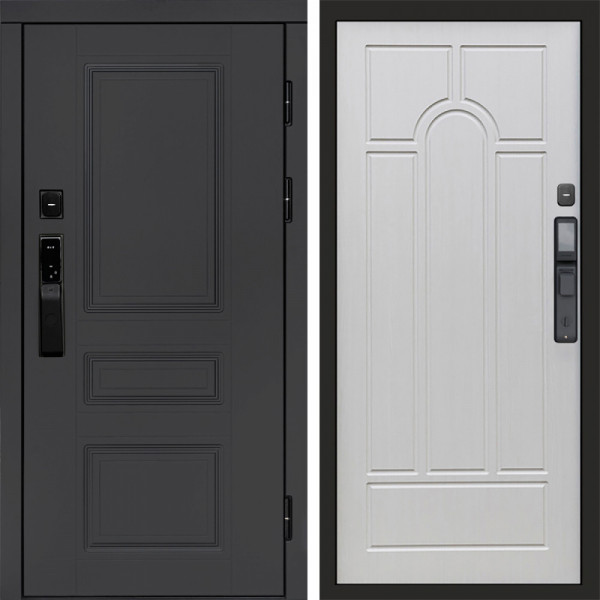 Входная дверь Termo-Door Смарт Орегон Графит - Арка лиственница