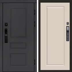 Входная дверь Termo-Door Смарт Орегон Графит - Гранд Слоновая кость