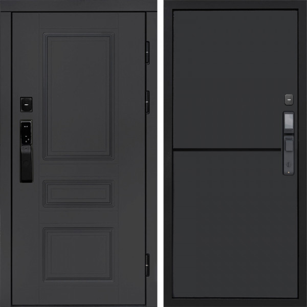 Входная дверь Termo-Door Смарт Орегон Графит - Нео Графит