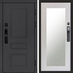 Входная дверь Termo-Door Смарт Орегон Графит - Зеркало Триумф лиственница