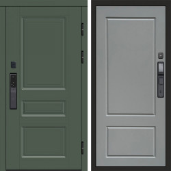 Входная дверь Termo-Door Смарт Орегон Green - Марсель Grey софт