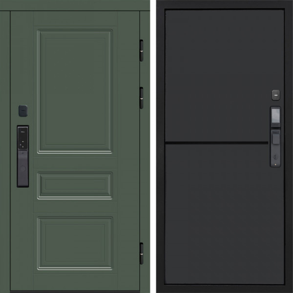 Входная дверь Termo-Door Смарт Орегон Green - Нео Графит