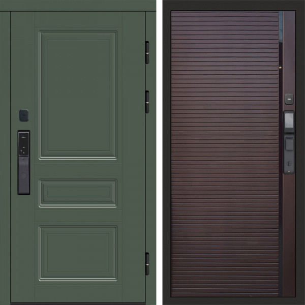 Входная дверь Termo-Door Смарт Орегон Green - Porte Шоколад